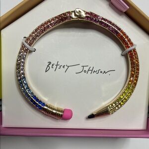 Betsey Johnson Rainbow Pencil Bracelet